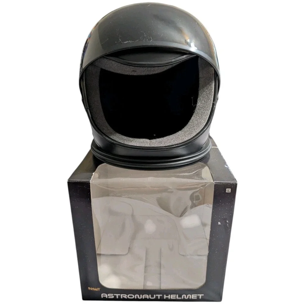 Spirit Halloween Astronaut Helmet Black Space Costume Cosplay Adult 14+ w/ Box